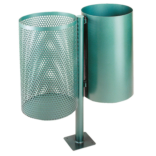 Dwuczęściowy kosz 2x 30 l. - zielony